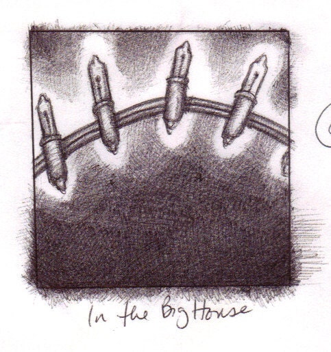 In the Big House - original illustration for The Famous and The Anonymous