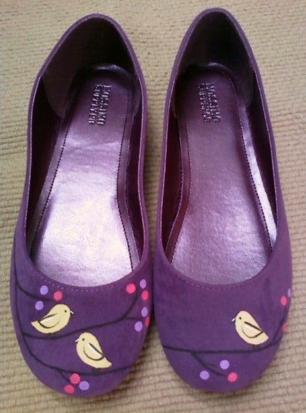 Purple Perched Shoes- Size 7