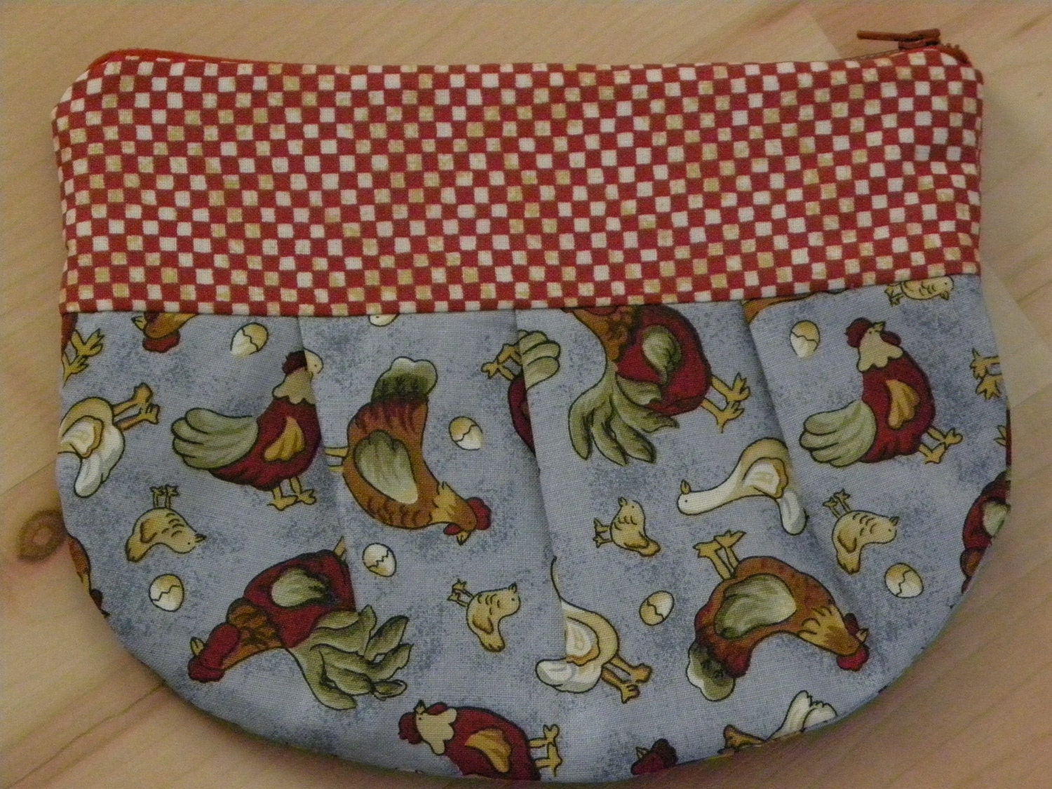 zippy pouch/change purse/makeup bag/ whatever you want to put in it