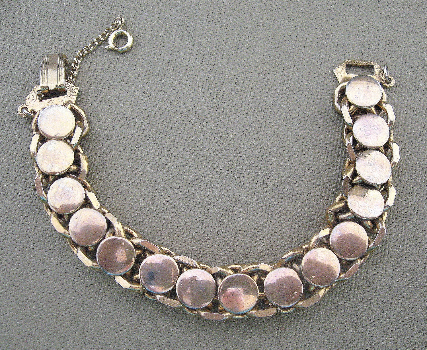Circles Chunky Chains Vintage Bracelet