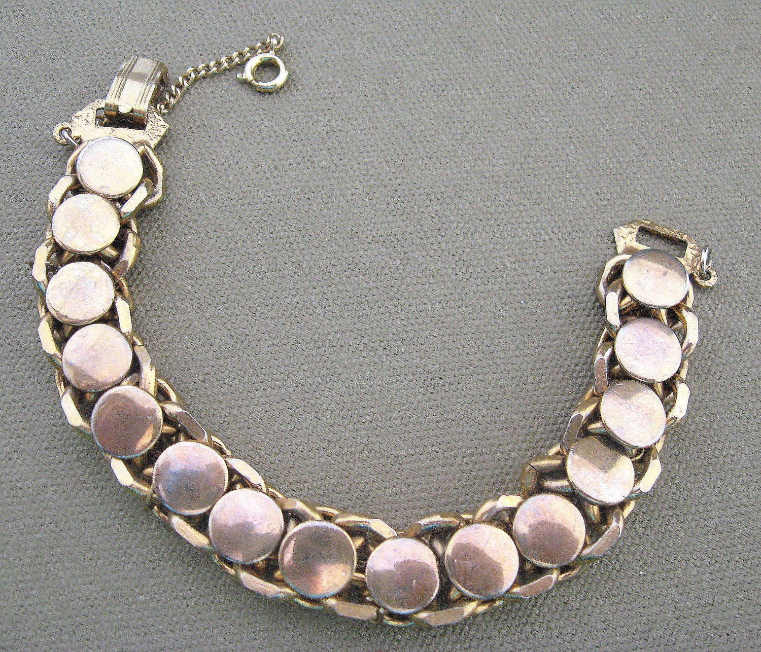 Circles Chunky Chains Vintage Bracelet