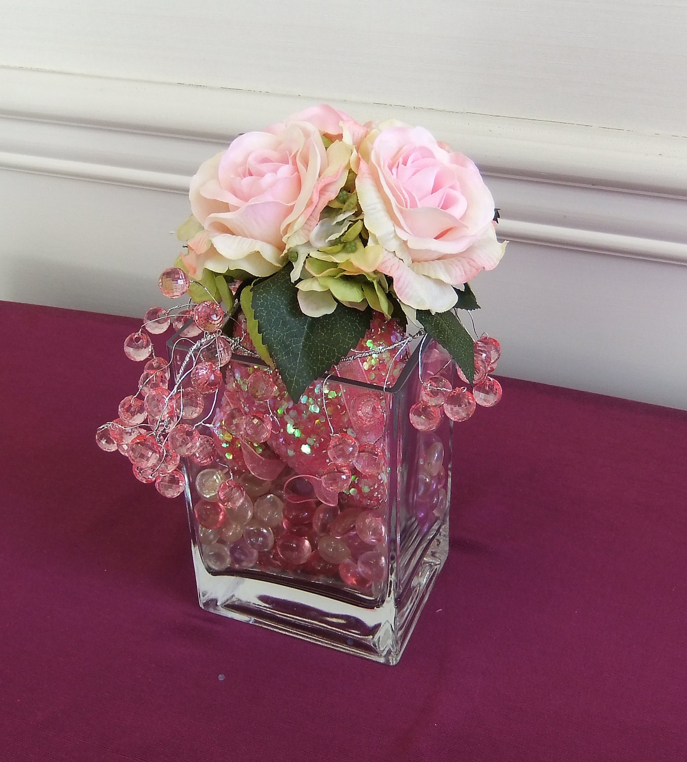 Hearts and Roses Floral Arrangement