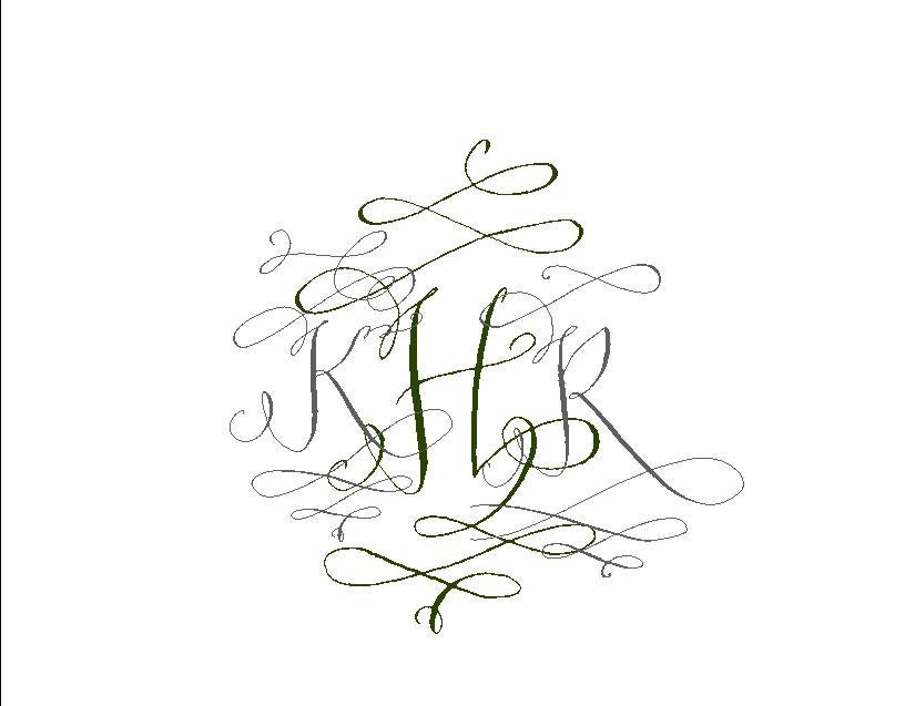 Digital Wedding Monogram