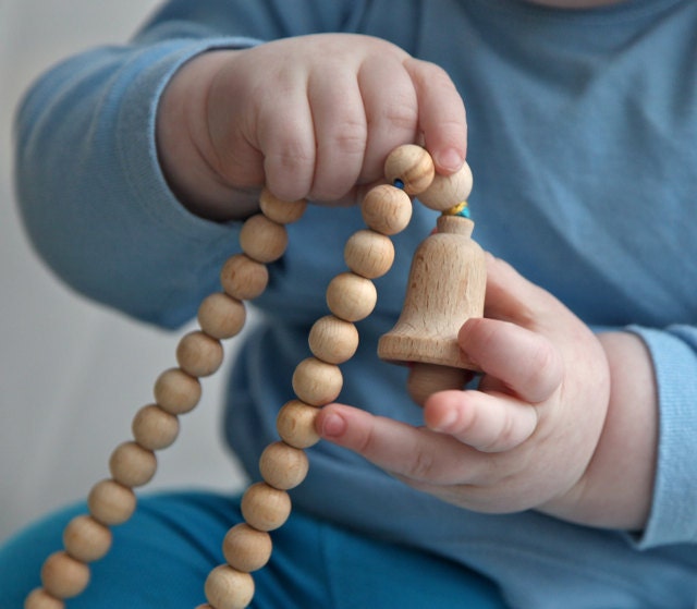 Milk mama nursing necklace,wooden beads  teething toy.