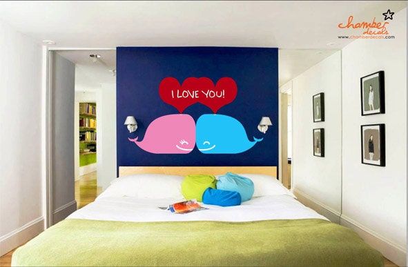 Whales of Love Wall Decal