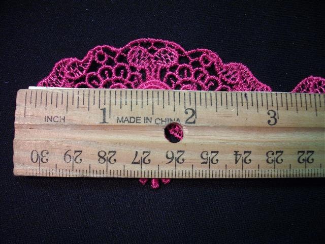 Grab Em By The Collar - Vintage Lace Collar Applique - Pink - (1)