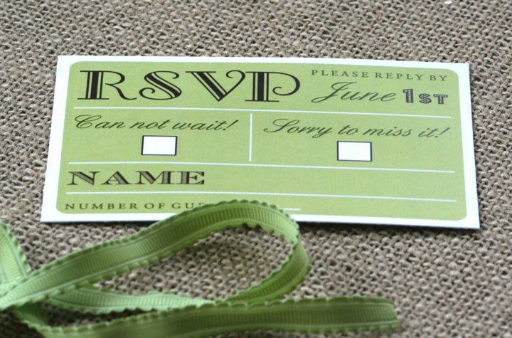 Modern and Vintage Fonts Wedding Invitation Green Turquoise Tan custom