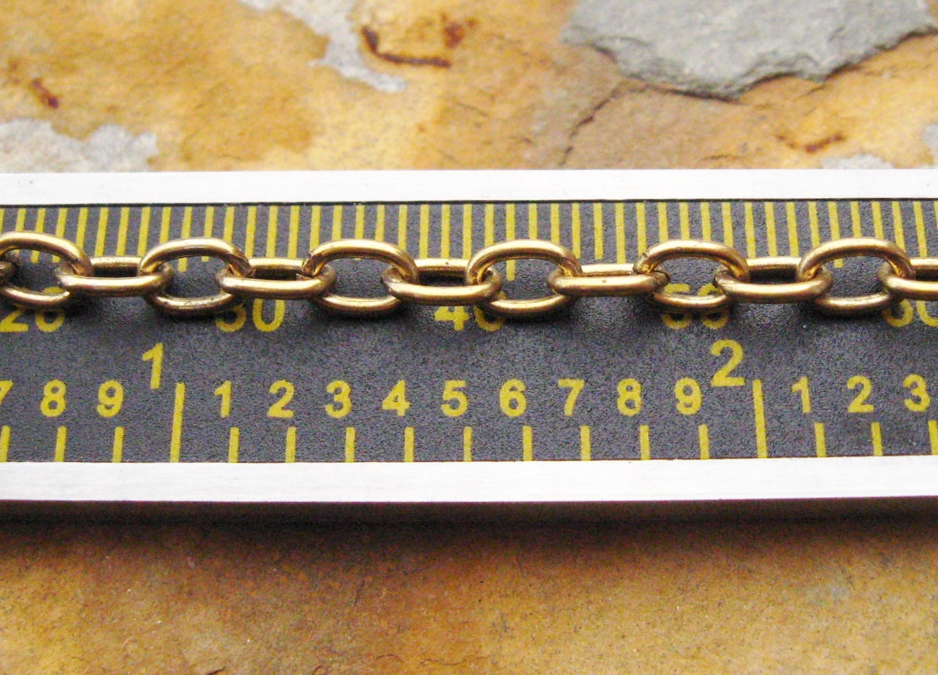 3 ft. Antique Gold  Patina Medium Oval Cable Chain 5mm Trinity Brass - LOW SHIPPING