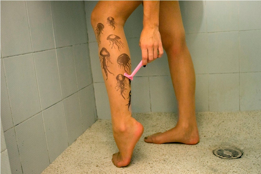 Tattoo Tights - Jellyfish Size SMALL