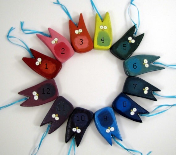 Owl Ornament, Good Luck, Woodland Decoration