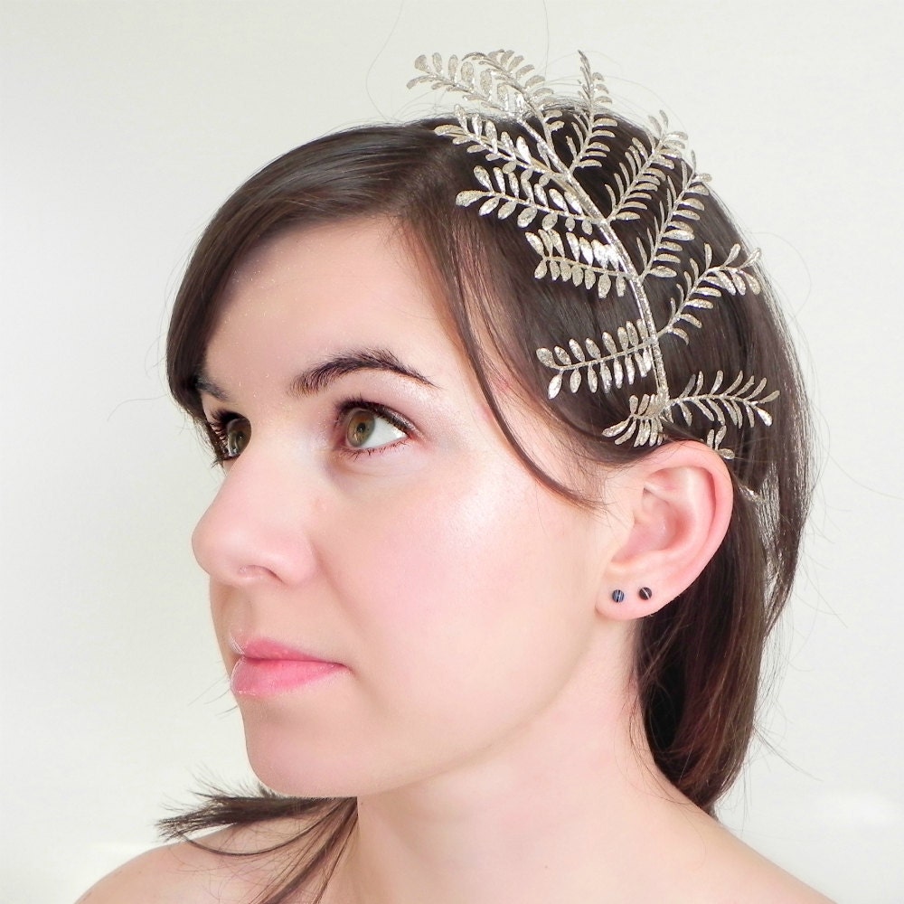  under 20 wedding bridal silver headband silver hair accessory