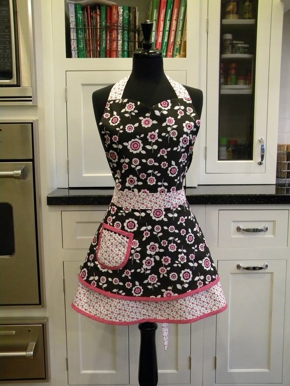 Floral Full Sweetheart Apron