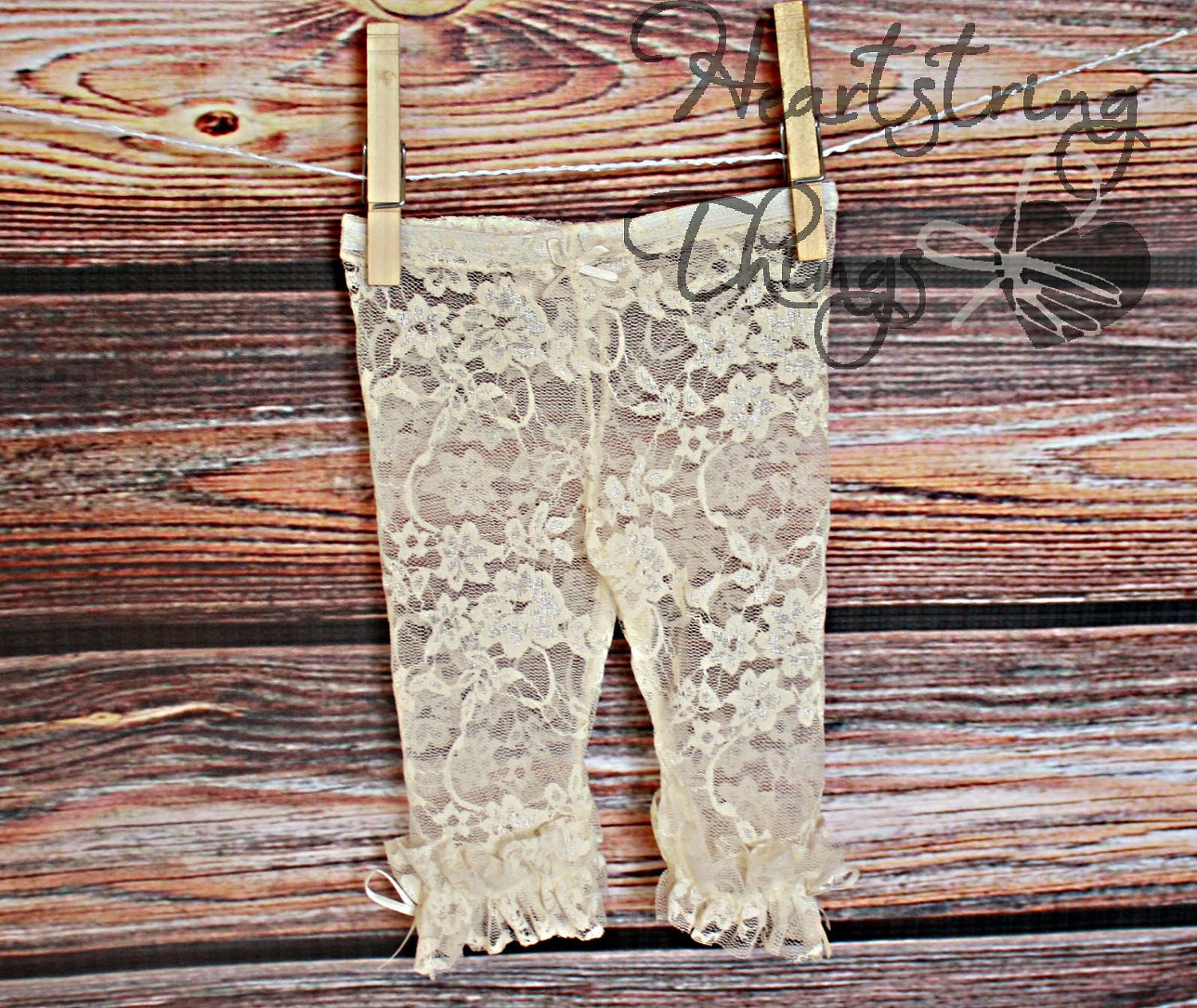 Ruffle Stretch Lace Leggings for Baby or Child many colors available
