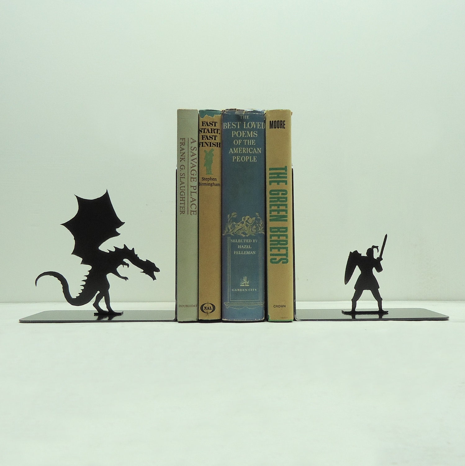 Dragon & Knight Bookends - Free USA Shipping