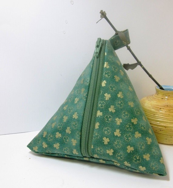 Lucky Shamrock Pyramid Pouch