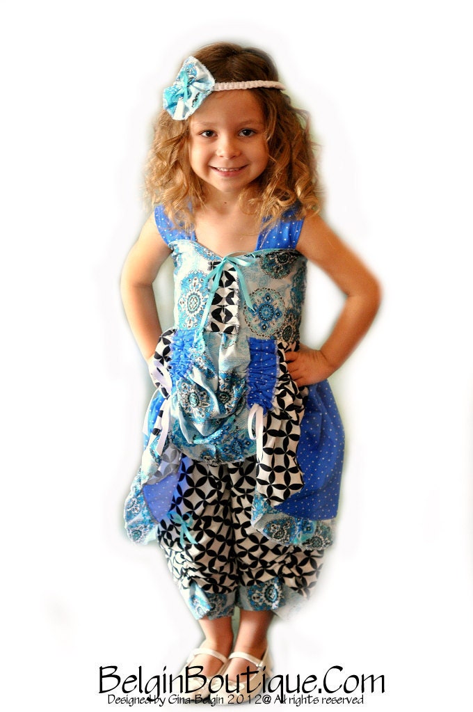 Pageant Couture Boutique Euro Spring Easter casual wear custom size 3/6m 12m 18m 2T 3T 4 5 6 7 8 9 10 BelginBoutique.com