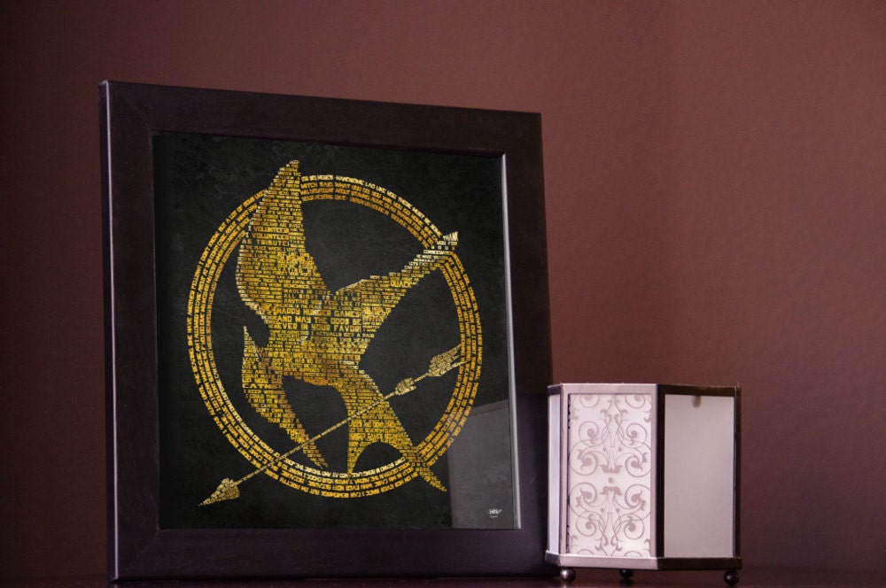 The Hunger Games Quotations Art Print - Print Only