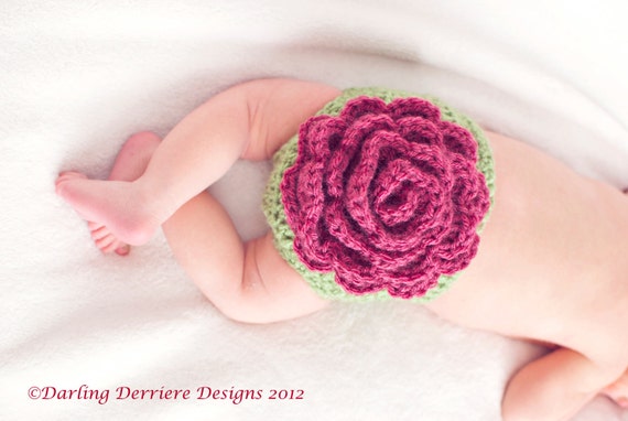 Rose Diaper Cover & Headband Pattern