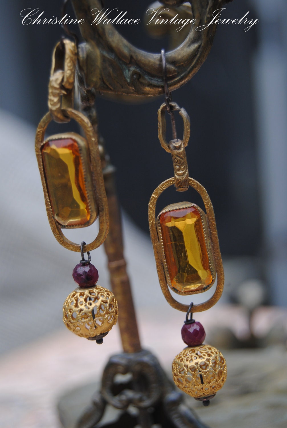 �������� ����� ������ - Vintage ������ Art Deco �������� ���������� ������ Gemstone ��������� ������