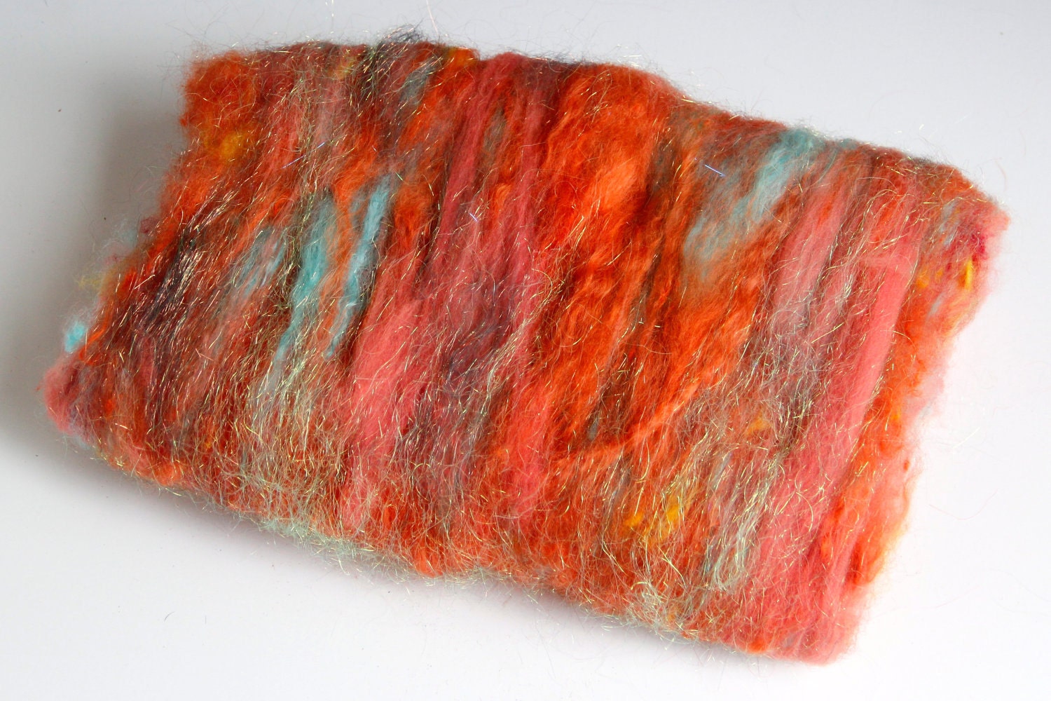 Autumn Breeze - Hogg Wild Fiber Batt - 3.8 Ounces / 108 Grams