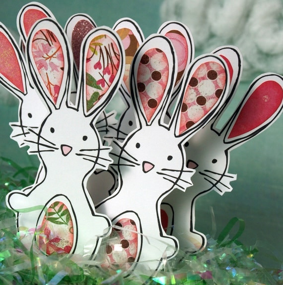 Bunny Rabbits - Pattern Patch Bunnies