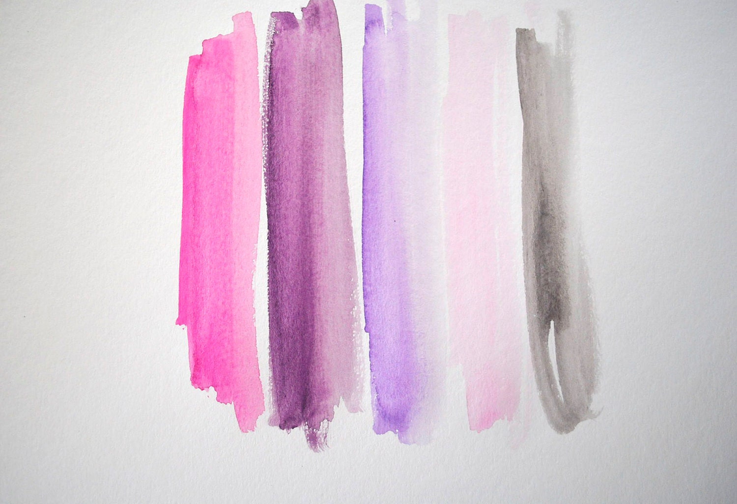 graphic watercolor in pink