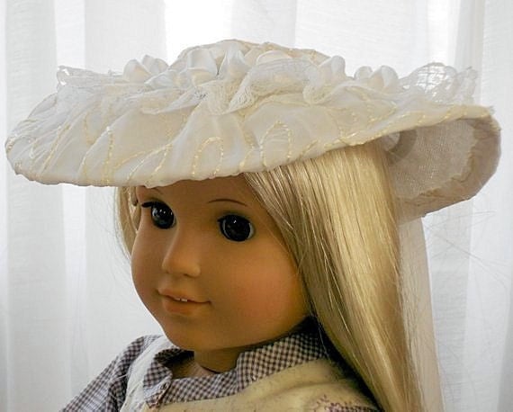 American Girl Doll Clothes - Doll Hat - Spring Special Occasion Hat - Flower Girl or First Communion