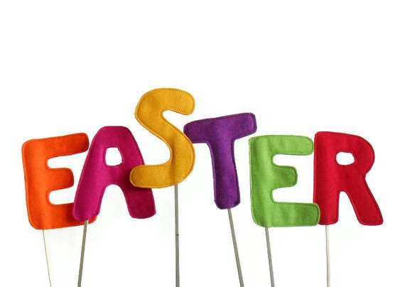 Happy Easter Sign Decoration, Home - Garden Decor, Spring Colorful Room Decoration, Children, Kids, Eco Friendly,  Indoor, Outdoor