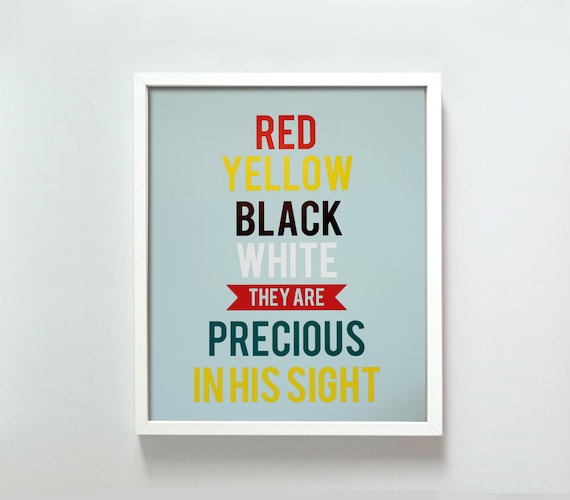 11x14 Red, Yellow, Black & White print