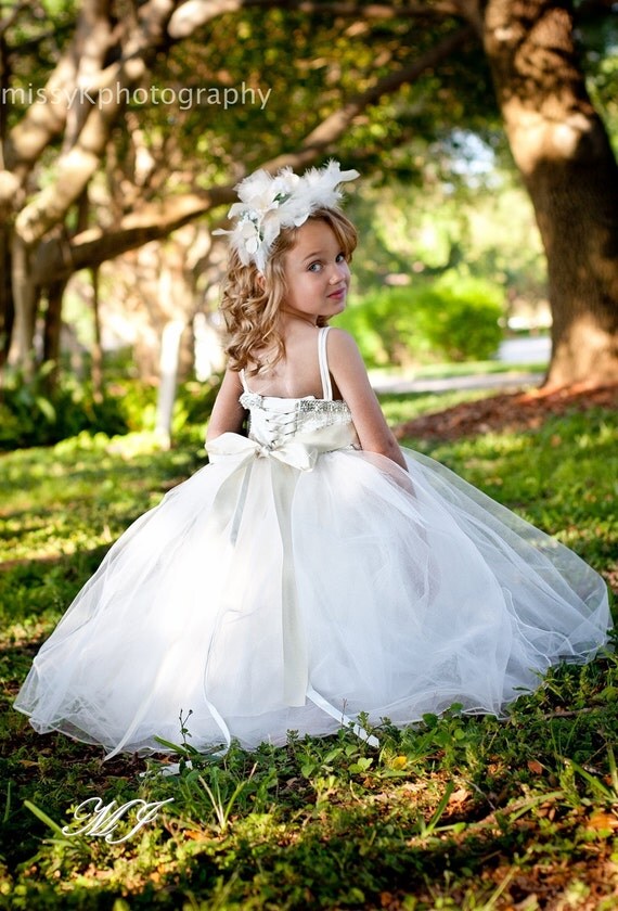 Crystal Dreams Princess Dress-dress, vintage, couture, flower, girl, wedding