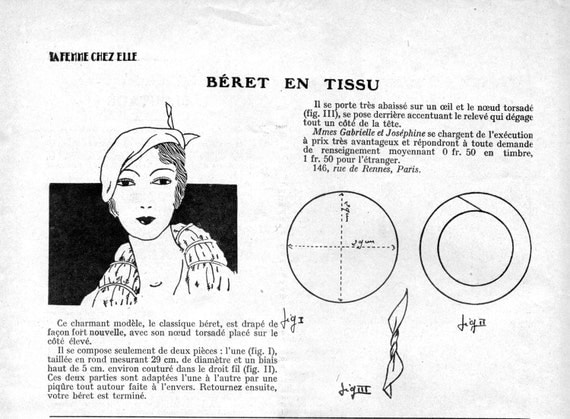 1930s Women's Magazine La Femme Chez Elle 15 December 1932