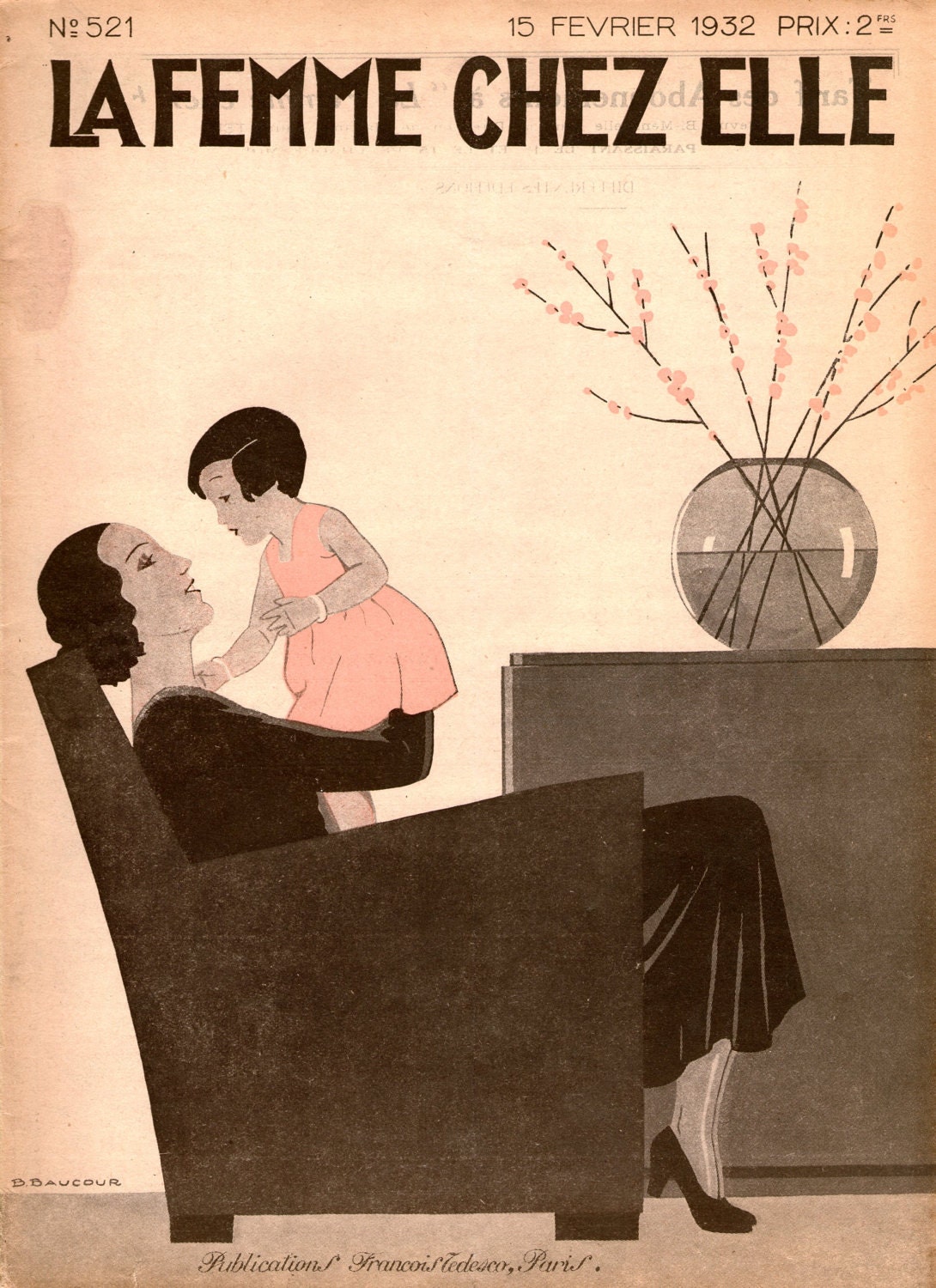 1930s Women's Magazine La Femme Chez Elle 15 February 1932