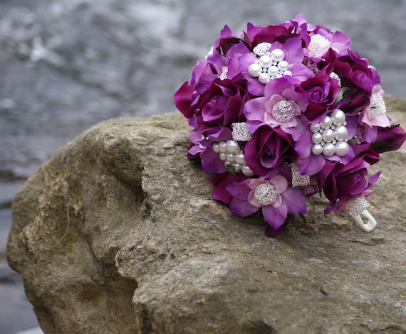 Wedding Bouquet Pink Purple