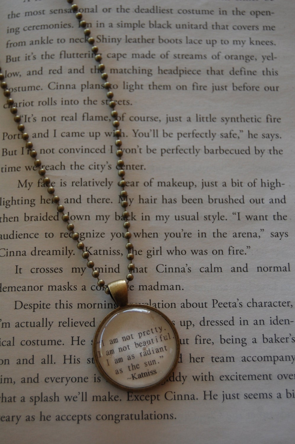 Katniss- The Hunger Games Inspired Necklace - FREE SHIPPING