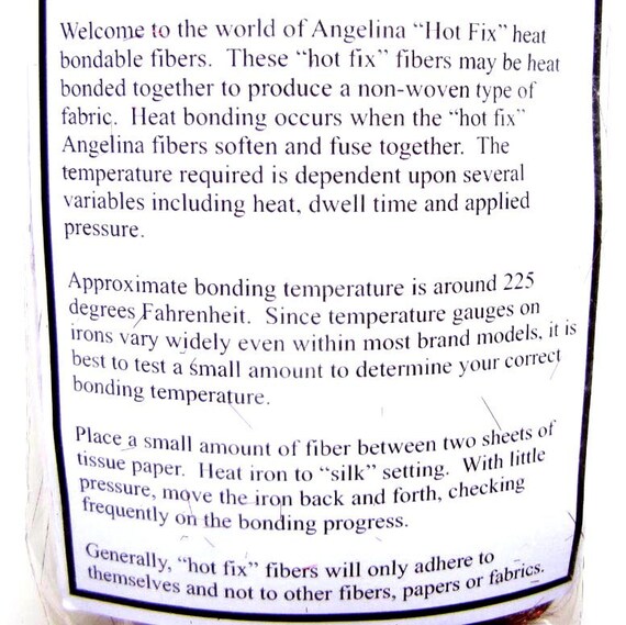 Angelina Hot Fix Straight Cut Fibers Metallic  Holly Berry