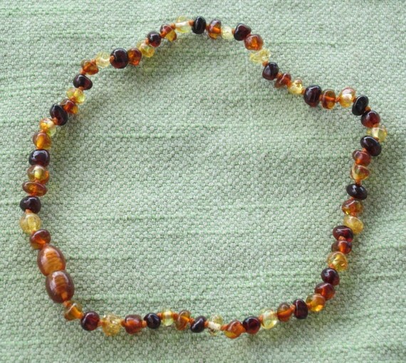 Baltic Amber Teething Necklace - Multi Coloured