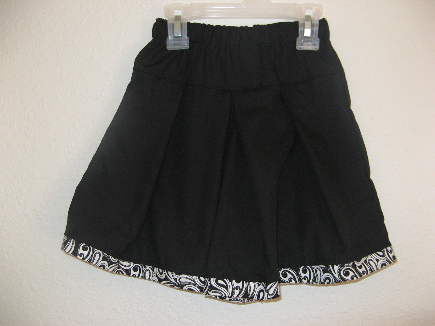 Culottes Modest Split Skirt Black Size 2