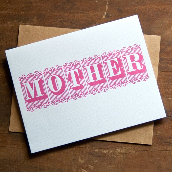 Mother - Letterpress Mothers Day Card