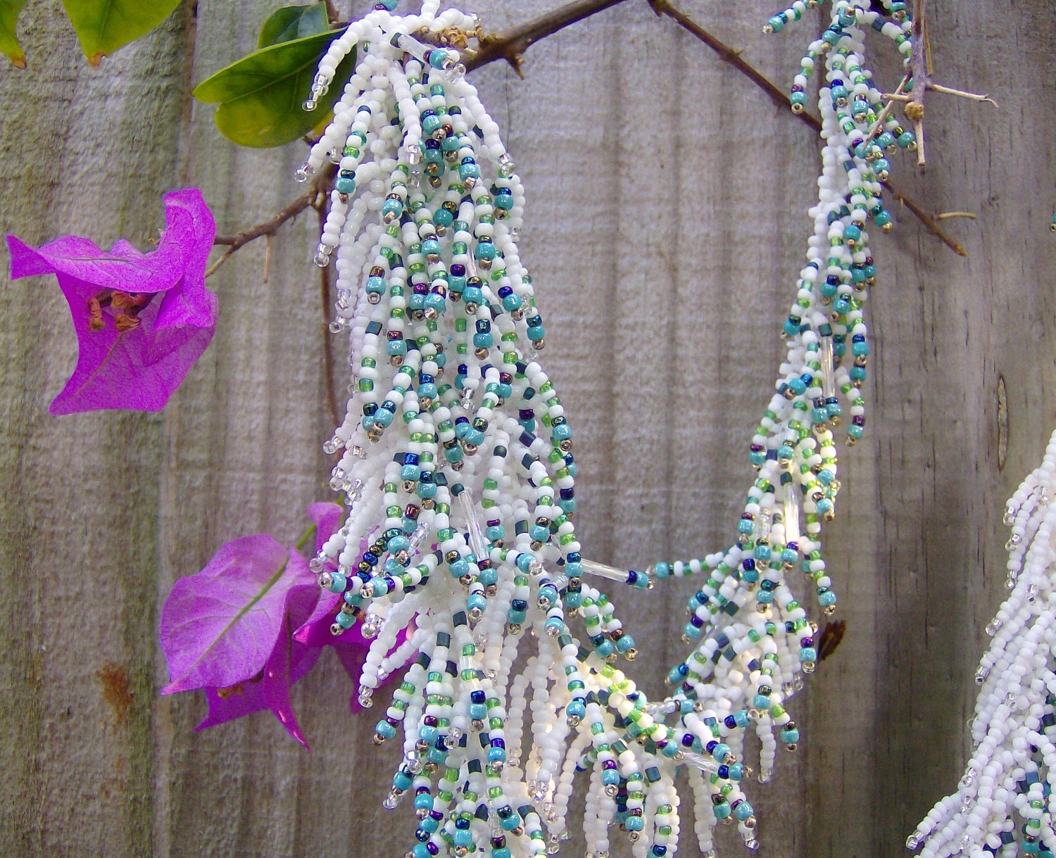 Handmade beaded jewelry necklace Wedding jewelry Bohemian jewelry Boho 