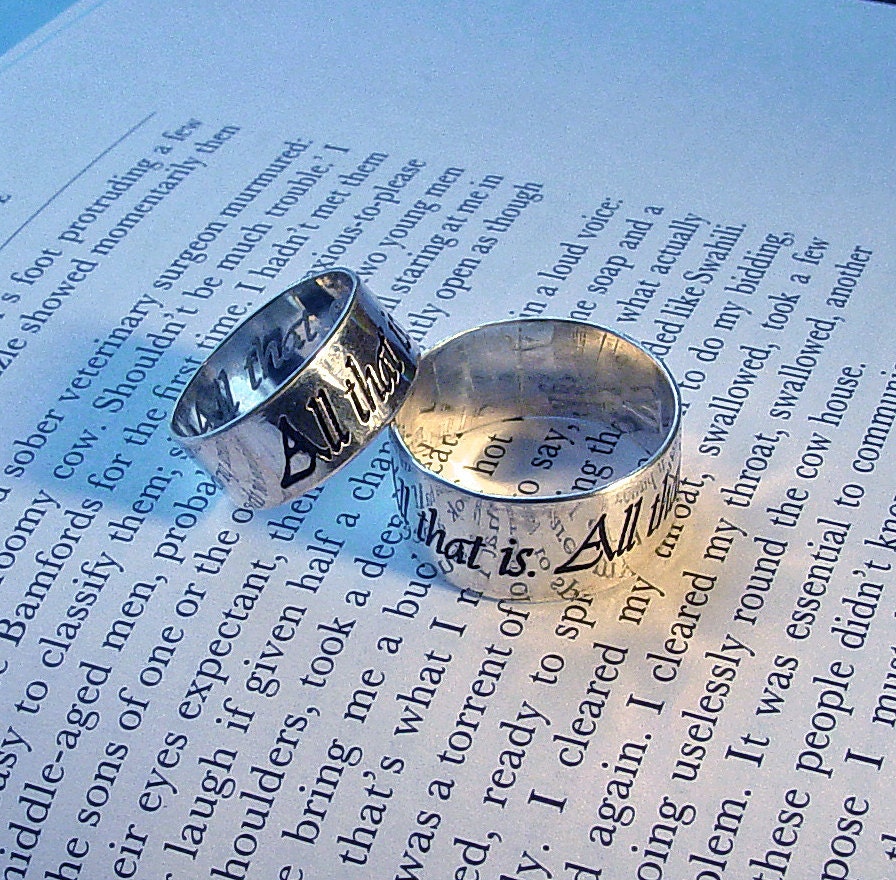 Rings Custom Personalized His and Hers wedding bands your choice of 