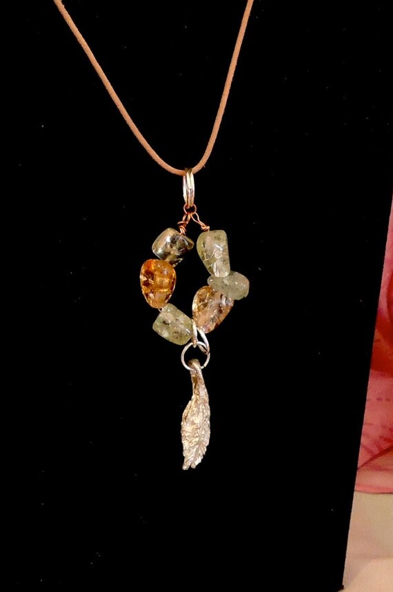 Silver Leaf Charm Necklace
