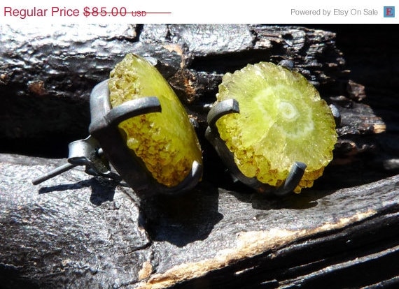 30 OFF SALE druzy stalactite earrings solar quartz by by BeijoFlor 30 OFF SALE druzy stalactite earrings solar quartz by by BeijoFlor