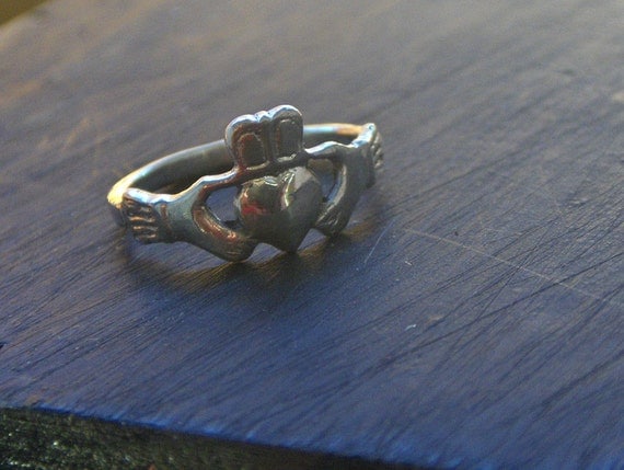 Sterling Silver Claddagh ring Irish wedding band made to order in your 