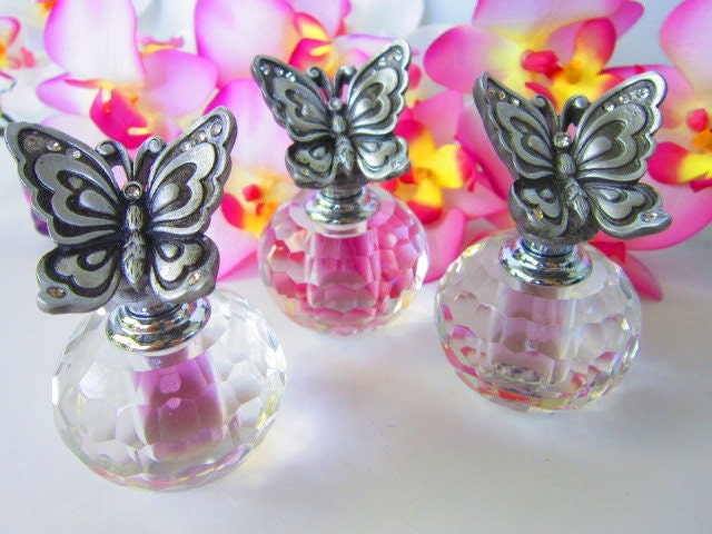 Lavender Perfume Fragrance Crystal Butterfly Bottles