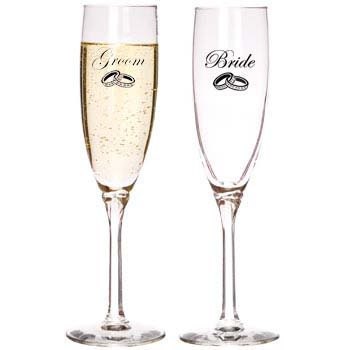 Bride Groom Swarovski Accented Wedding Rings Wedding AnniversaryToasting