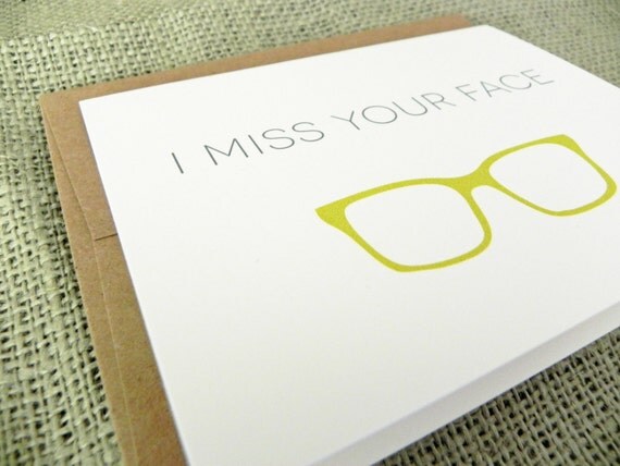 Miss Your Face Card