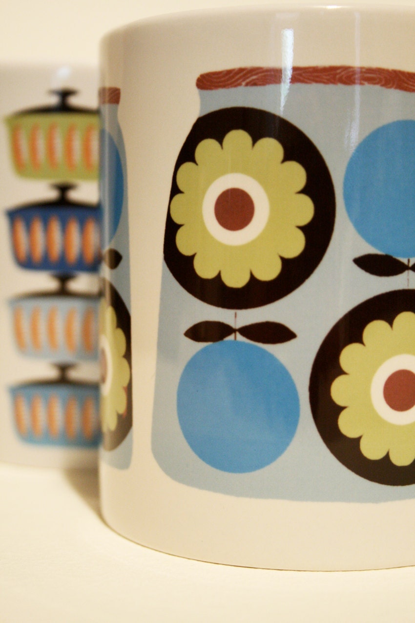 retro storage jar mug