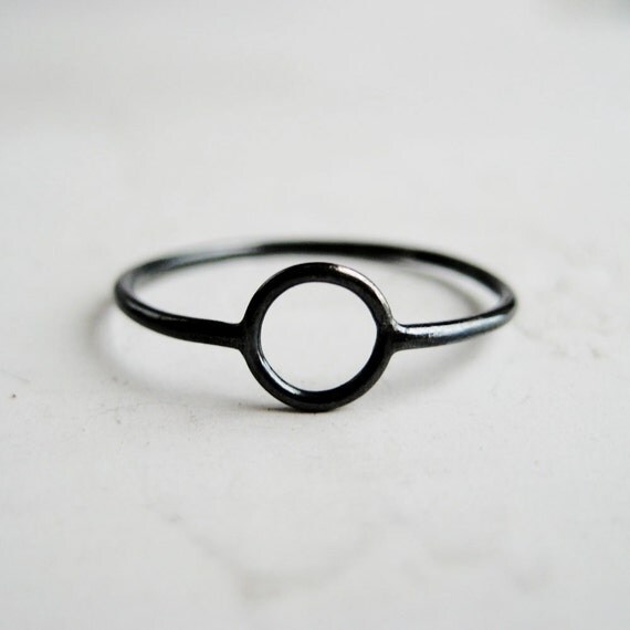 Black Circle Ring