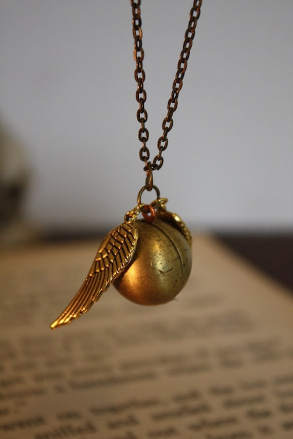 Harry Potter and the Deathly Hallows - Golden Snitch Necklace