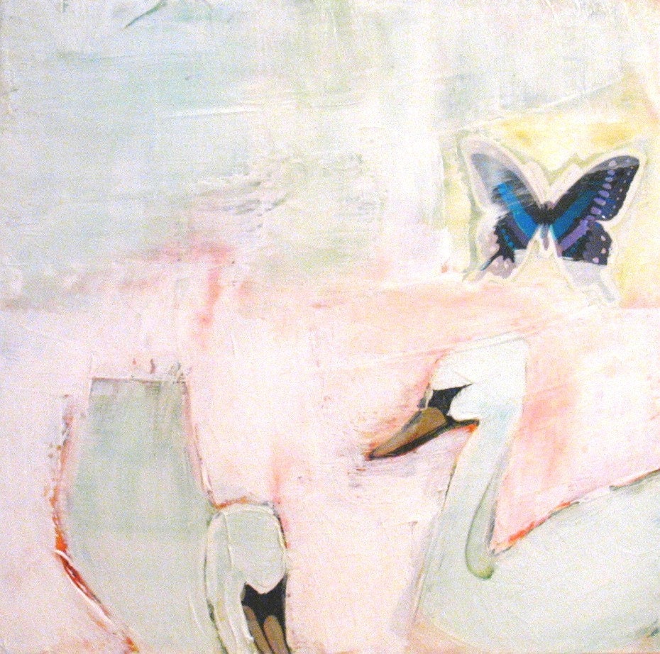 Original Painting Abstract Mixed Media Art by Aisyah Ang with Cert 20x20 inches